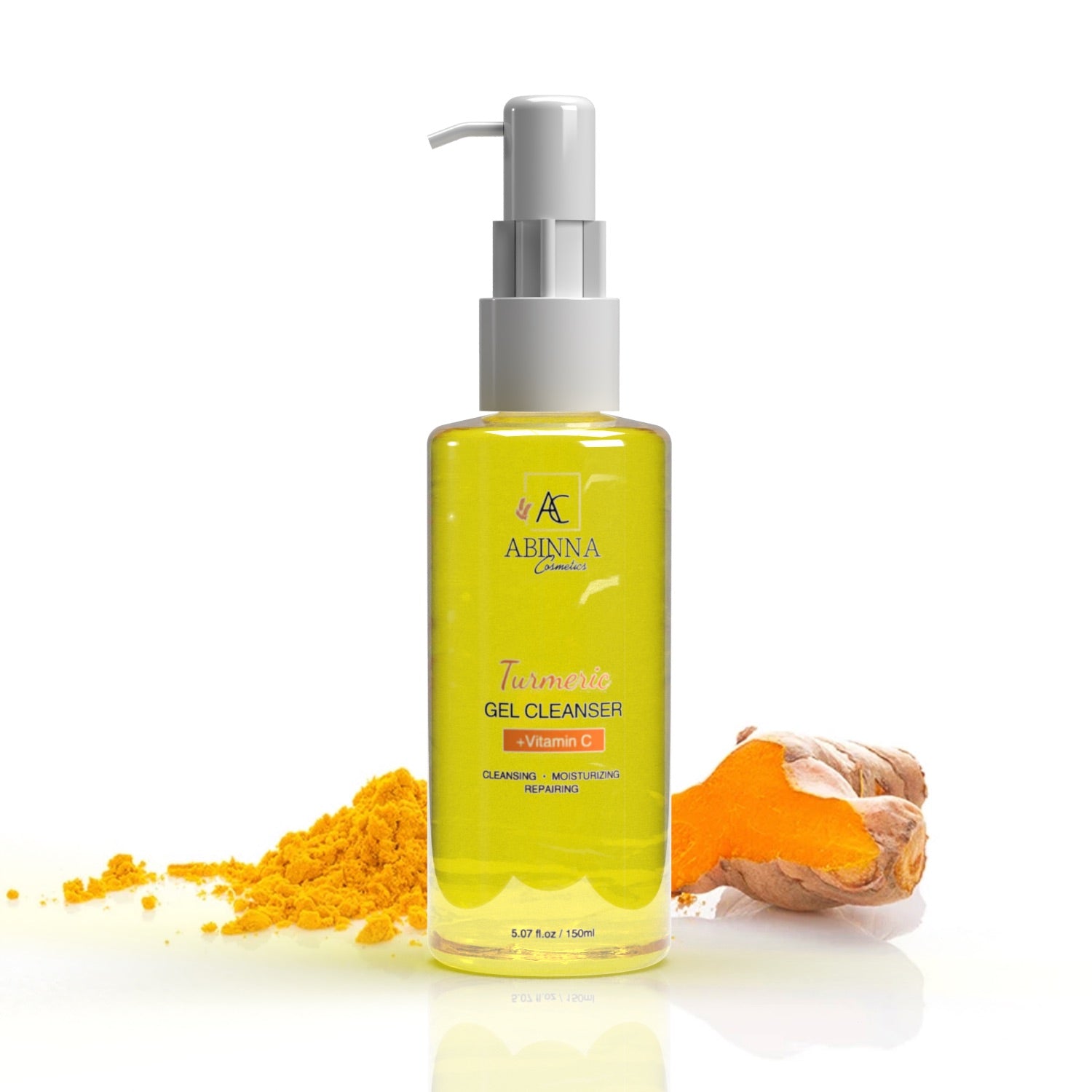 Turmeric and Ginger Facial Gel Cleanser - Abinna Cosmetics