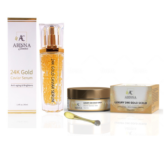 24k gold bundle set - Abinna Cosmetics